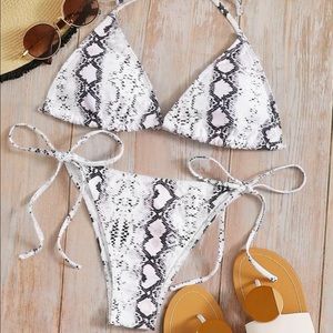 Snakeskin bikini